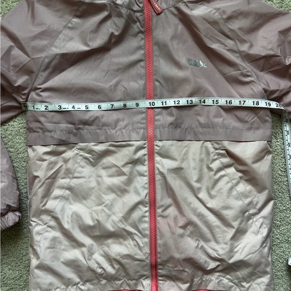 Eddie Bauer Kids Hooded Jacket Pink Colorblock Size L 14 16 Fleece Lined - Picture 9 of 9